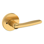 Baldwin Hardware Manija 5164 con Roseta 5046 — Latón satinado Lifetime — Privacidad