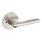 Baldwin Hardware Manija 5164 con Roseta 5046 — Níquel satinado Lifetime — Privacidad