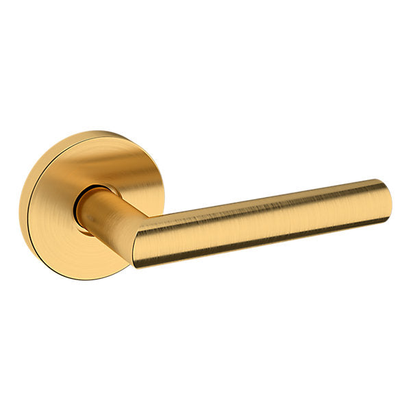 Baldwin Hardware Manija 5173 con Roseta 5046 — Latón satinado Lifetime — Paso