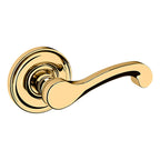 Baldwin Hardware Manija 5445V con Roseta 5048 — Latón sin laca — Dummy completo
