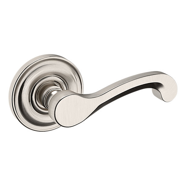 Baldwin Hardware Manija 5445V con Roseta 5048 — Níquel satinado Lifetime — Dummy completo