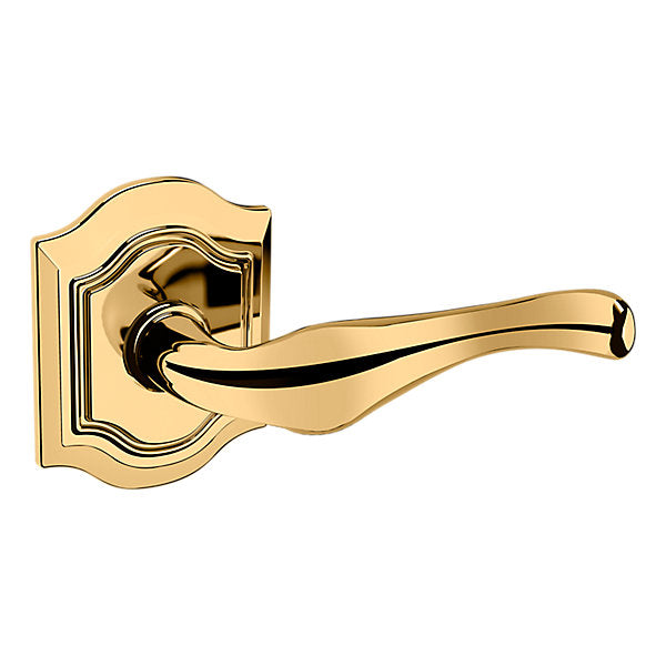 Baldwin Hardware Manija 5447V con Roseta R027 — Latón sin laca — Dummy completo