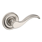Baldwin Hardware Manija 5455V con Roseta 5048 — Níquel satinado Lifetime — Dummy completo
