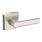 Baldwin Hardware Manija 5485V con Roseta R026 — Níquel satinado Lifetime — Dummy completo