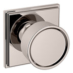 Baldwin Hardware Perilla K007 Hollywood Hills con Roseta R050 — Níquel pulido Lifetime — Paso