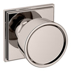 Baldwin Hardware Perilla K008 Hollywood Hills con Roseta R050 — Níquel pulido Lifetime — Dummy completo
