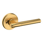 Baldwin Hardware Manija L015 con Roseta R016 — Latón satinado Lifetime — Privacidad