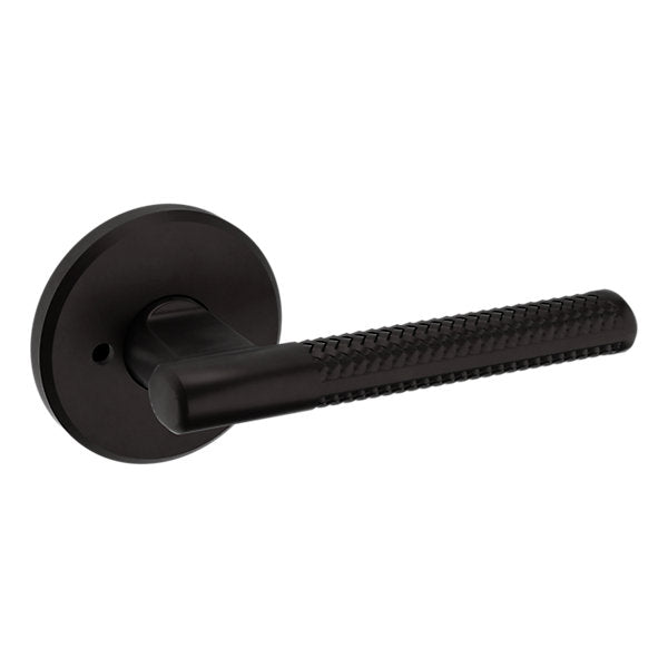 Baldwin Hardware Manija L015 con Roseta R016 — Bronce aceitado — Privacidad