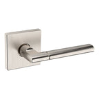 Baldwin Hardware Manija L021 con Roseta R017 — Níquel satinado Lifetime — Dummy completo