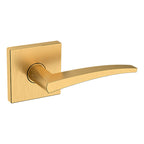 Baldwin Hardware Manija L022 con Roseta R017 — Latón satinado Lifetime — Dummy completo