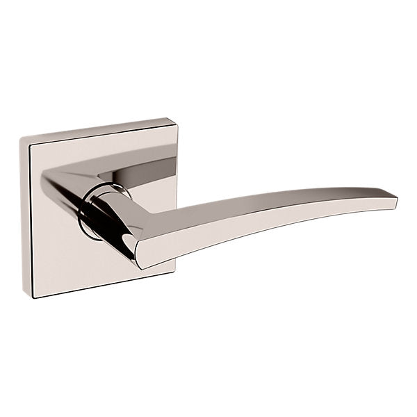 Baldwin Hardware Manija L022 con Roseta R017 — Níquel pulido Lifetime — Paso