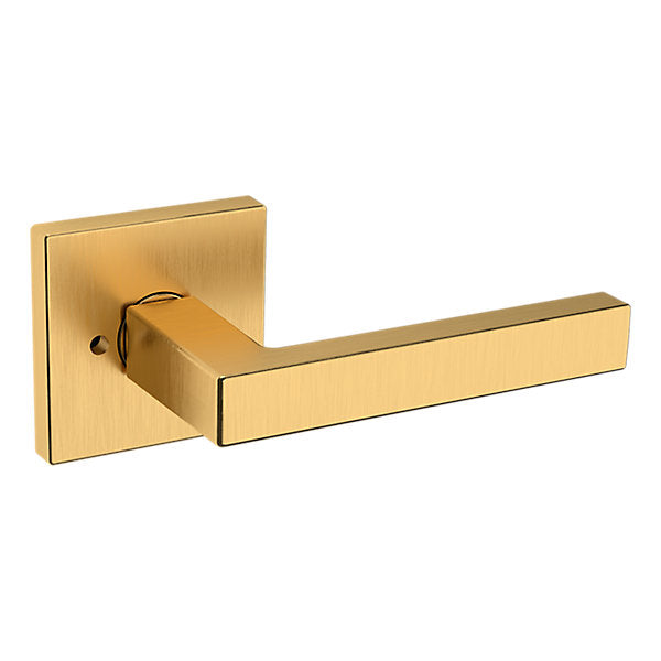 Baldwin Hardware Manija L023 con Roseta R017 — Latón satinado Lifetime — Privacidad