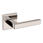 Baldwin Hardware Manija L023 con Roseta R017 — Níquel pulido Lifetime — Dummy completo