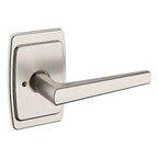 Baldwin Hardware Manija L024 con Roseta R046 — Níquel satinado Lifetime — Privacidad