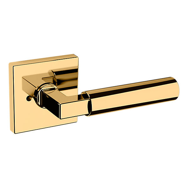 Baldwin Hardware Manija L029 Gramercy con Roseta R017 — Latón sin laca — Privacidad