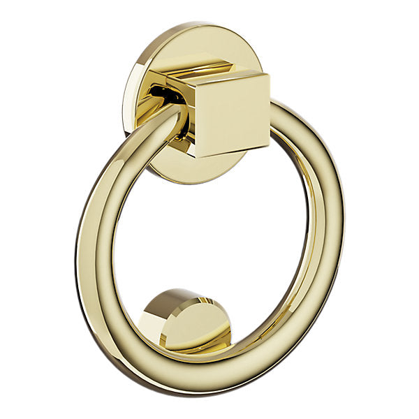 Baldwin Hardware Ring Aldaba de Puerta 0195 — Latón sin laca