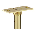 Baldwin Hardware Cerradero Antipolvo 0622 — Latón pulido Lifetime (PVD)