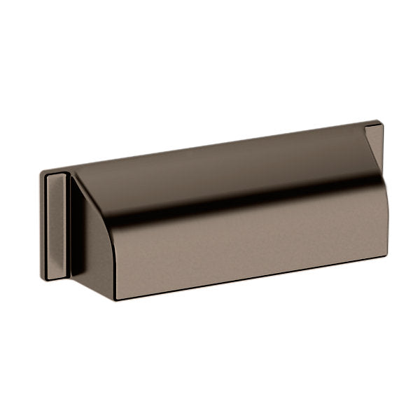 Baldwin Hardware TRANS. Jaladera Tipo Taza 4" 4421 — Níquel grafito Lifetime