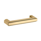 Baldwin Hardware Raised 4" Jaladera de Gabinete 4426 — Latón pulido Lifetime (PVD)