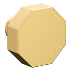 Baldwin Hardware Octagonal Facet Perilla de Gabinete 1.25" 4440 — Latón satinado Lifetime