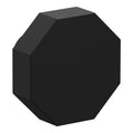 Baldwin Hardware Octagonal Facet Perilla de Gabinete 1." 4441 — Negro satinado
