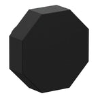 Baldwin Hardware Octagonal Facet Perilla de Gabinete 1." 4441 — Negro satinado