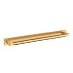 Baldwin Hardware Contemporary 12" Back Plate 4681 — Latón satinado Lifetime