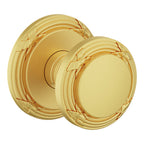 Baldwin Hardware Perilla 5013 con Roseta 5021 — Latón satinado Lifetime — Dummy completo