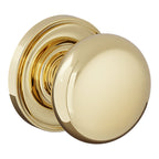 Baldwin Hardware Perilla 5083 Baltimore con Roseta 5048 — Latón sin laca — Paso