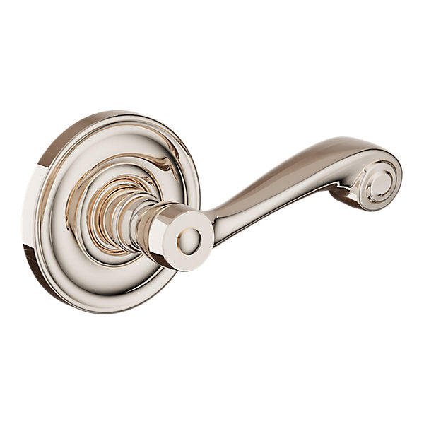 Baldwin Hardware Manija 5103 con Roseta 5048 — Níquel pulido Lifetime — Dummy completo