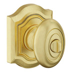 Baldwin Hardware Juego de Entrada con Llave 5237 — Perilla Bethpage con Roseta Bethpage — Latón satinado café