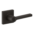 Baldwin Hardware Juego de Entrada con Llave 5285 — Manija Square con Roseta Cuadrada — Bronce aceitado
