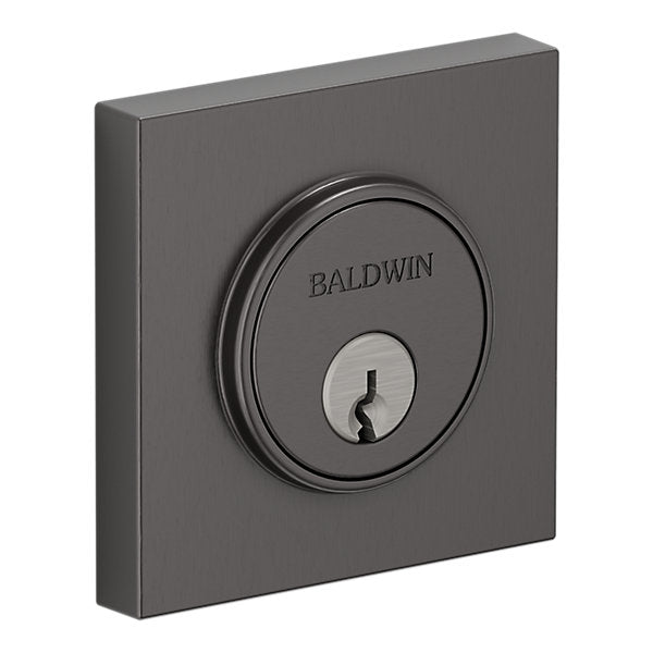 Baldwin Hardware Cerrojo 8220 Contemporary Square — Níquel grafito Lifetime