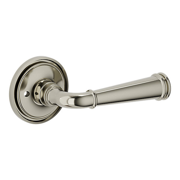 Baldwin Hardware Manija L033 Briarcrest con Roseta 5070 — Níquel pulido Lifetime — Privacidad