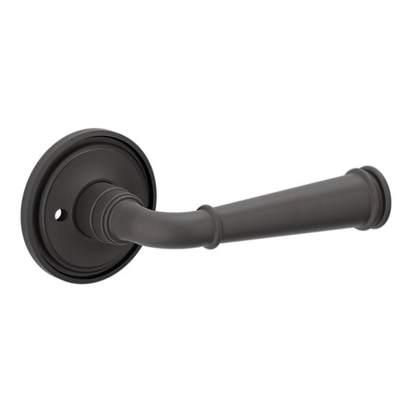 Baldwin Hardware Manija L033 Briarcrest con Roseta 5070 — Bronce aceitado — Privacidad