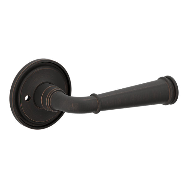 Baldwin Hardware Manija L033 Briarcrest con Roseta 5070 — Bronce veneciano — Privacidad