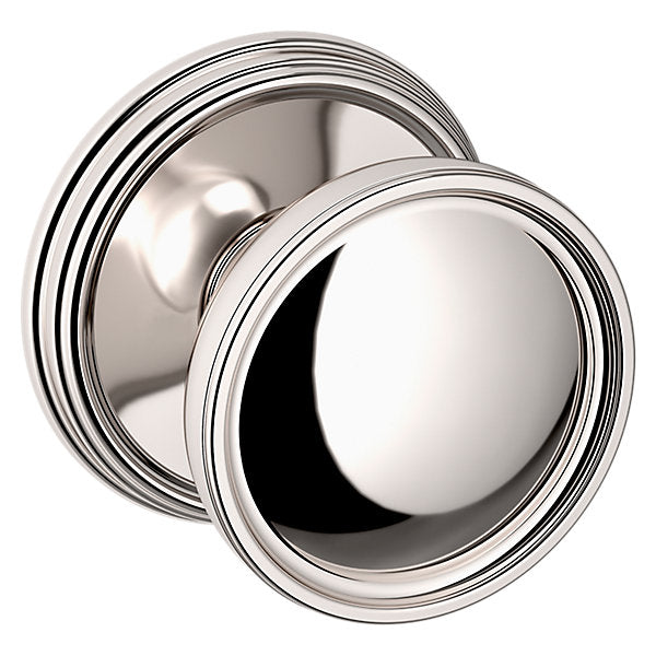 Baldwin Hardware Perilla K012 Tulip con Roseta 5078 — Níquel pulido Lifetime — Paso