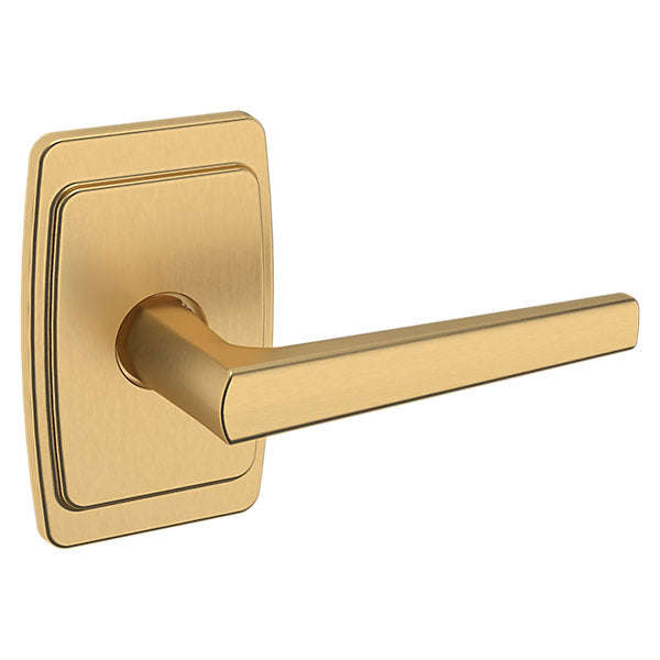 Baldwin Hardware Manija L024 con Roseta R046 — Latón vintage — Paso