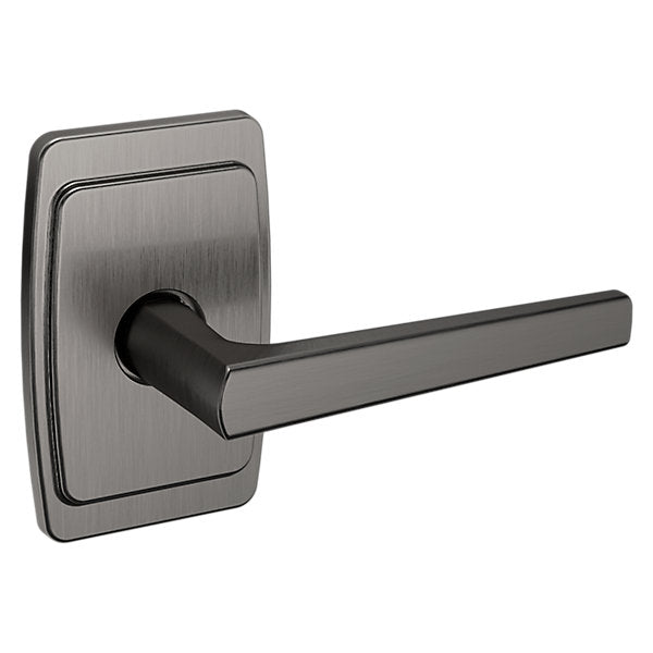 Baldwin Hardware Manija L024 con Roseta R046 — Níquel grafito Lifetime — Paso