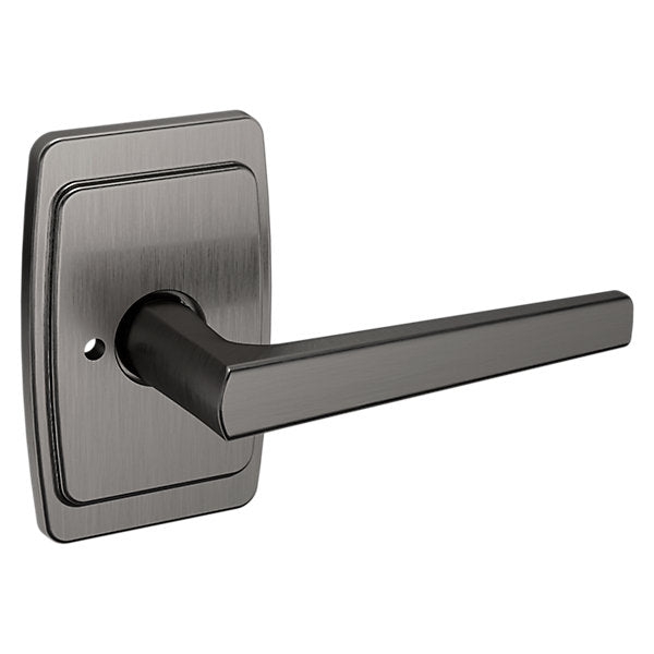 Baldwin Hardware Manija L024 con Roseta R046 — Níquel grafito Lifetime — Privacidad