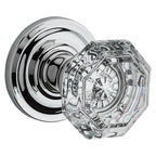 Baldwin Hardware Reserve Perilla Crystal — Cromo pulido — Traditional Round — Paso