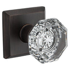 Baldwin Hardware Reserve Perilla Crystal — Bronce veneciano — Traditional Square — Paso