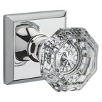 Baldwin Hardware Reserve Perilla Crystal — Cromo pulido — Traditional Square — Paso