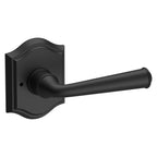 Baldwin Hardware Reserve Manija Federal — Negro satinado — Traditional Arch — Privacidad
