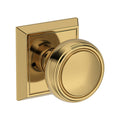 Baldwin Hardware Reserve Perilla Bremerton — Latón pulido Lifetime (PVD) — Chamfered Square — Privacidad