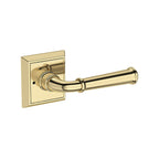 Baldwin Hardware Reserve Manija Dunsmoor — Latón sin laca — Chamfered Square — Privacidad