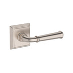 Baldwin Hardware Reserve Manija Dunsmoor — Níquel satinado — Chamfered Square — Paso