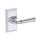 Baldwin Hardware Reserve Manija Dunsmoor — Cromo pulido — Chamfered 5 — Privacidad