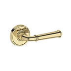 Baldwin Hardware Reserve Manija Dunsmoor — Latón sin laca — Recessed Round — Paso
