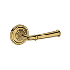Baldwin Hardware Reserve Manija Dunsmoor — Latón pulido Lifetime (PVD) — Traditional Round — Paso